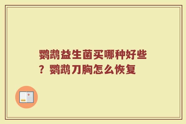 鹦鹉益生菌买哪种好些?鹦鹉刀胸怎么恢复 鹦鹉益生菌买哪种好些?鹦鹉刀胸怎么恢复