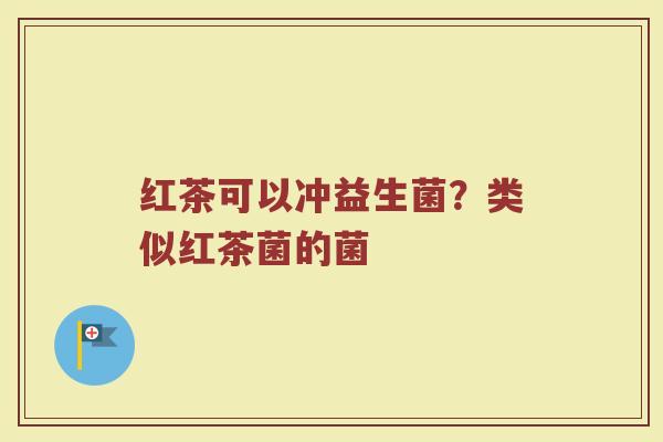 红茶可以冲益生菌?类似红茶菌的菌 红茶可以冲益生菌?类似红茶菌的菌