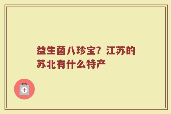 益生菌八珍宝？江苏的苏北有什么特产