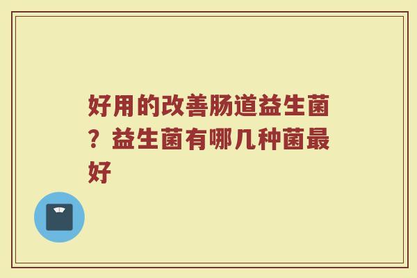 好用的改善肠道益生菌？益生菌有哪几种菌最好