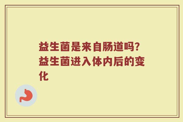 益生菌是来自肠道吗？益生菌进入体内后的变化
