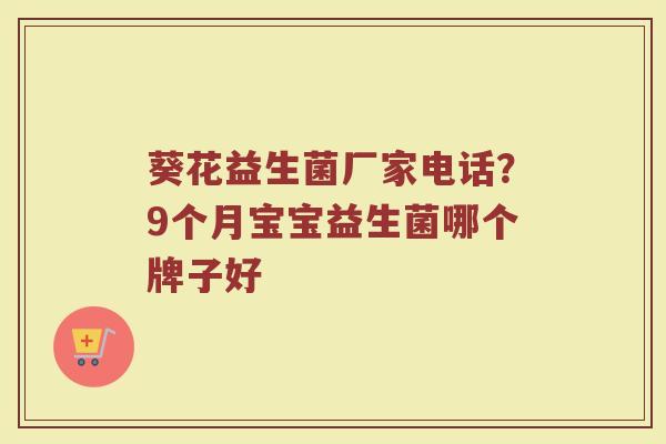 葵花益生菌厂家电话？9个月宝宝益生菌哪个牌子好
