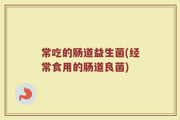 常吃的肠道益生菌(经常食用的肠道良菌)
