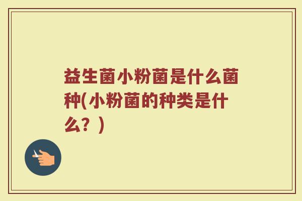 益生菌小粉菌是什么菌种(小粉菌的种类是什么?)