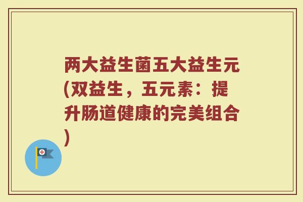 两大益生菌五大益生元(双益生,五元素:提升肠道健康的完美组合) 两大益生菌五大益生元(双益生,五元素:提升肠道健康的完美组合)