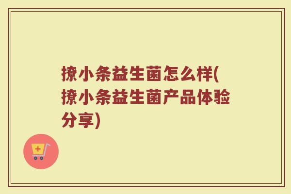 撩小条益生菌怎么样(撩小条益生菌产品体验分享)
