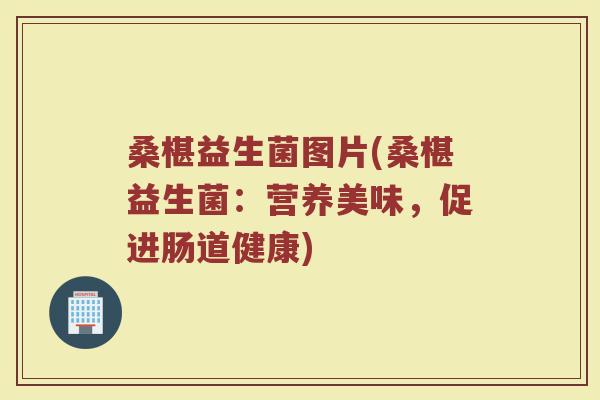 桑椹益生菌图片(桑椹益生菌：营养美味，促进肠道健康)