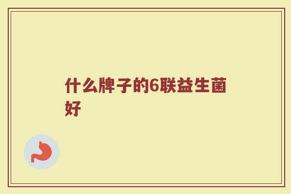 什么牌子的6联益生菌好