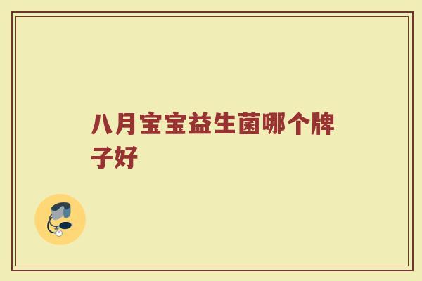 八月宝宝益生菌哪个牌子好