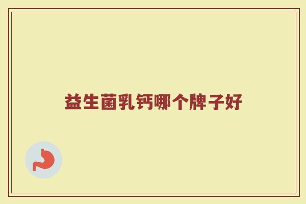 益生菌乳钙哪个牌子好