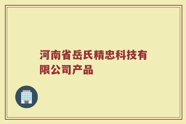 河南省岳氏精忠科技有限公司产品