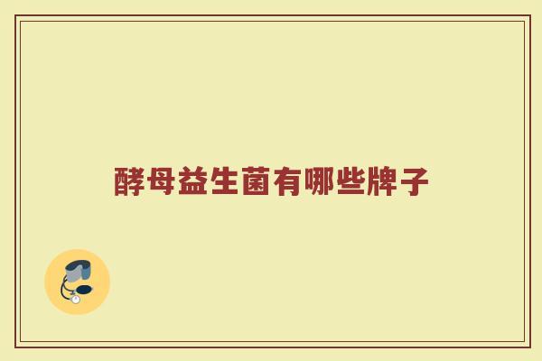 酵母益生菌有哪些牌子
