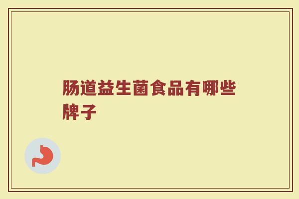 肠道益生菌食品有哪些牌子