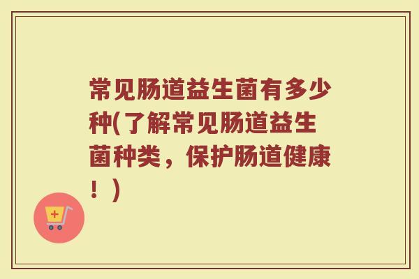 常见肠道益生菌有多少种(了解常见肠道益生菌种类，保护肠道健康！)
