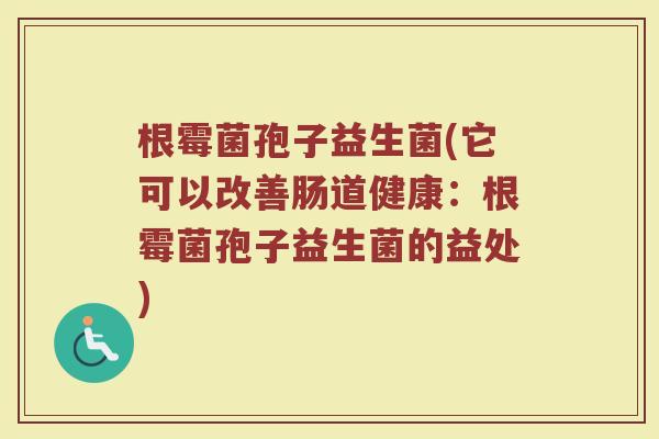 根霉菌孢子益生菌(它可以改善肠道健康：根霉菌孢子益生菌的益处)