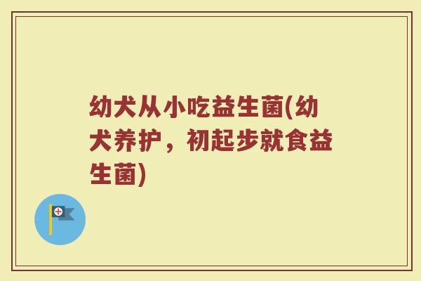 幼犬从小吃益生菌(幼犬养护，初起步就食益生菌)