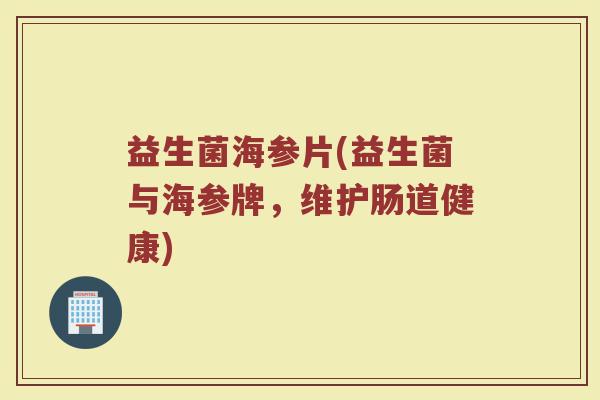 益生菌海参片(益生菌与海参牌，维护肠道健康)