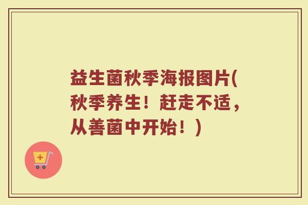 益生菌秋季海报图片(秋季养生！赶走不适，从善菌中开始！)