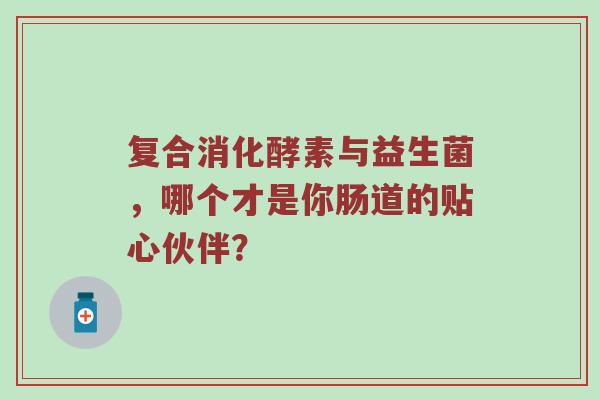 复合消化酵素与益生菌，哪个才是你肠道的贴心伙伴？