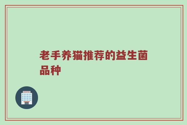 老手养猫推荐的益生菌品种